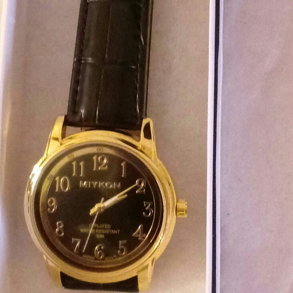 Men's stainless steel watch.